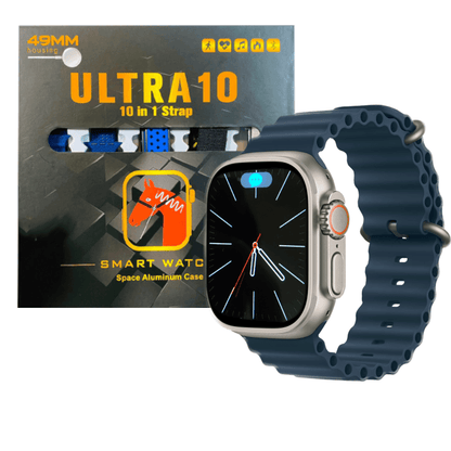 Latest Ultra 10 Smartwatch – 10-in-1 Series 8 with 2.0" HD Screen, 10 Straps & Advanced Health Tracking Stile Gadget