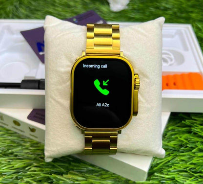 Cr ultra 2 Max Gold Smart Watch, New Golden Edition - Luxury Smartwatch with HD Display - Stile Gadget