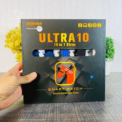 Latest Ultra 10 Smartwatch – 10-in-1 Series 8 with 2.0" HD Screen, 10 Straps & Advanced Health Tracking Stile Gadget
